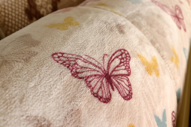 Detail výšivky na obliečke